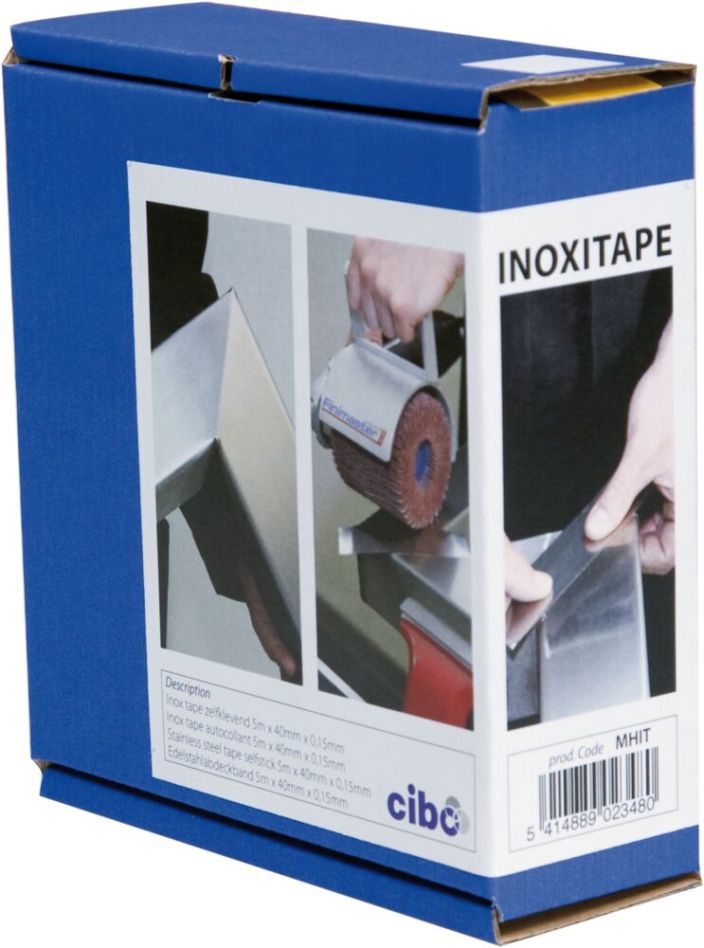 Cibo MHIT Inoxitape autocollant 5000x40x 0,15 - haut