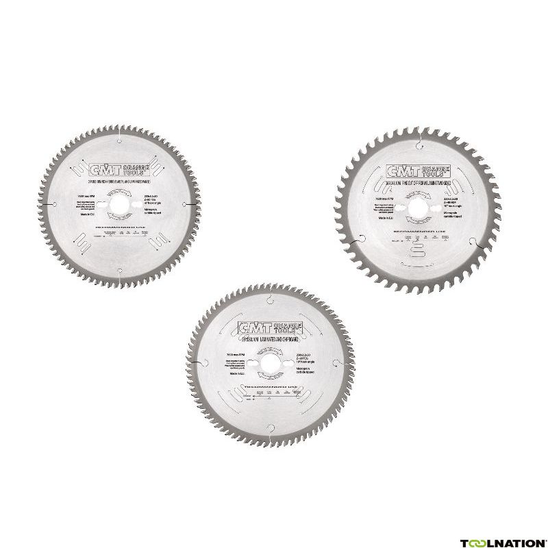 CMT TNCMTA160 Jeu de 3 lames de scie pour Festool, Mafell, Makita etc 160 mm