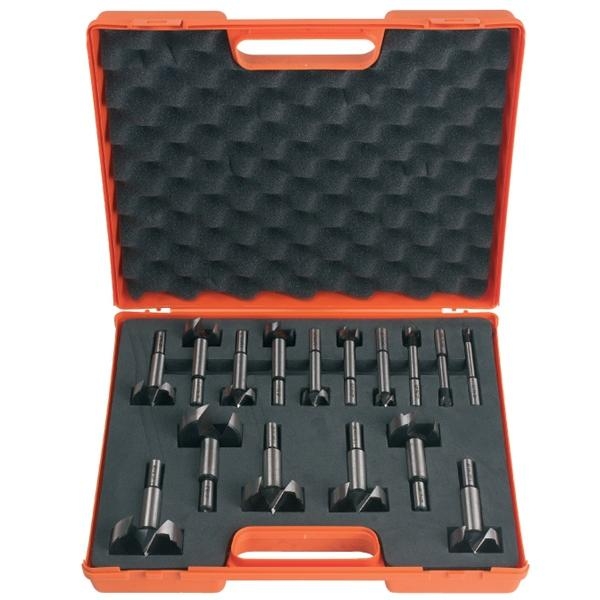 CMT 537.000.16 Jeu de 16 forets à tige cylindrique - tige 1/4" t/m 2-1/8"