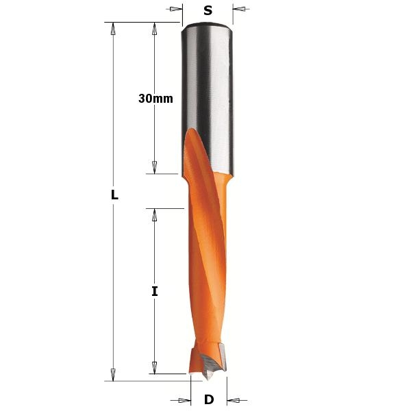CMT 311.100.12 Foret à cheville HW 10mm - tige 10x30 - Gauche