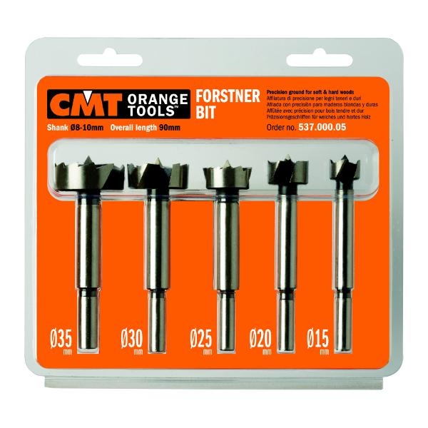 CMT 537.000.05 Jeu de 5 forets à tige cylindrique - tige 1/4" t/m 1"
