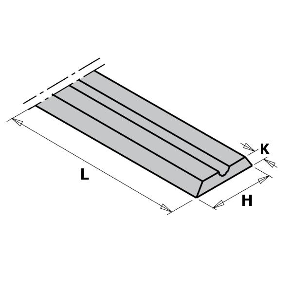 GRN Tools 790.805.01 Lame WPL pour rabot à main 80.5x5.5x1.1 (10 pièces)