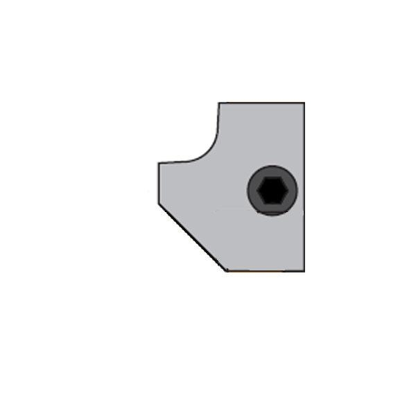 CMT 695.005.B2 Couteau de profil pour les bords chanfreinés (bas) 20x20,5x2 pour art. 694.005 R=2 + 45°