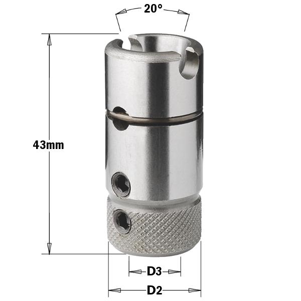 CMT 360.201.00 Mandrin Morbidelli 20mm