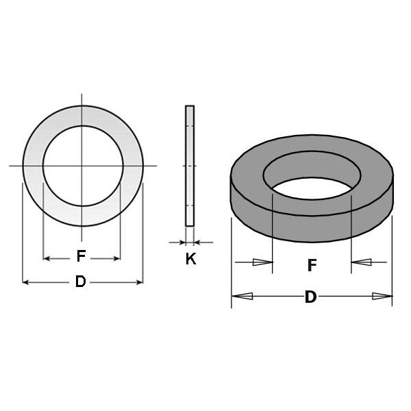 CMT 695.998.2650 Bague d'ajustement des dents pour art 694.008 70x50x2,6