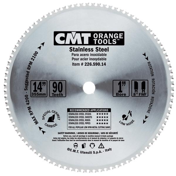 CMT 226.572.10 Scie circulaire pour l'acier inoxydable 254 x 15,87 x 72D