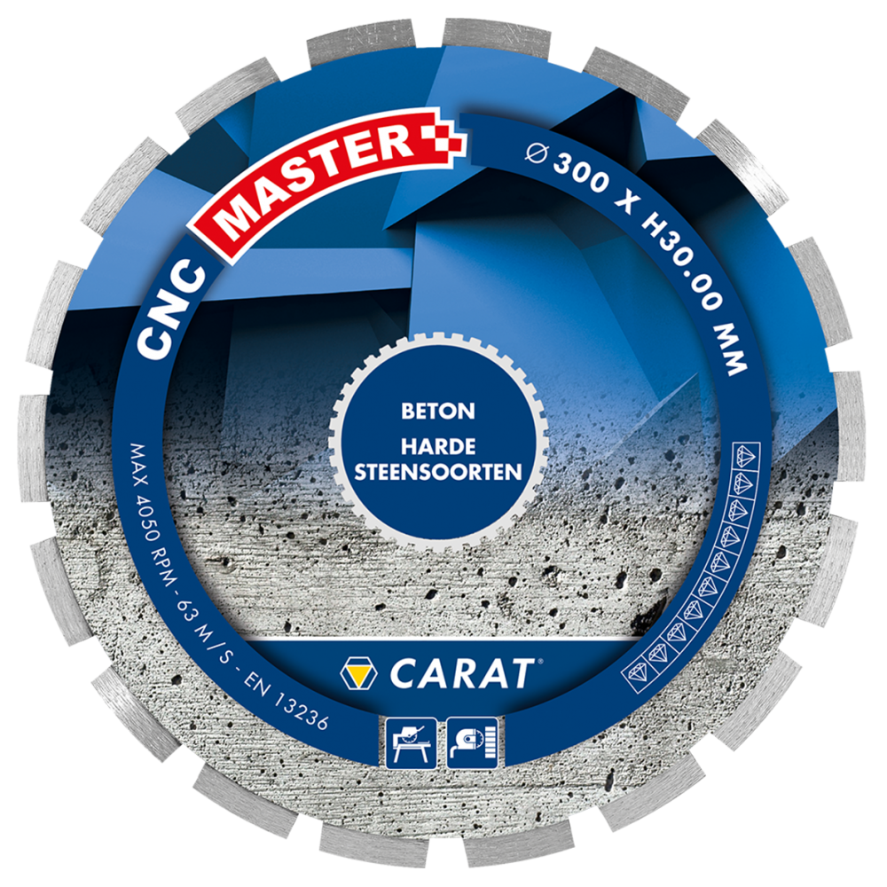 Carat CNCM300500 Lame diamantée BETON CNC MASTER 300x30,0MM