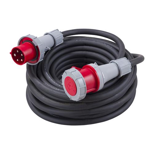 Connectra 40.880.25 Câble d'extension CEE 400V - 63A - 5P - 5 G 6.0 mm² - 25m