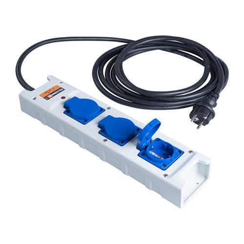 Connectra 46.476.15 Bloc de connexion nylon 3 gang - 10m - H07RN-F - 3 G 1.5 mm²
