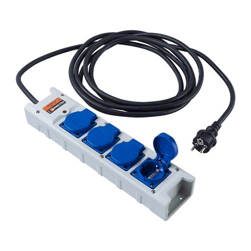 Connectra 46.477.30 Bloc de prises nylon 4 gang - 25m - H07RN-F - 3 G 2.5 mm²