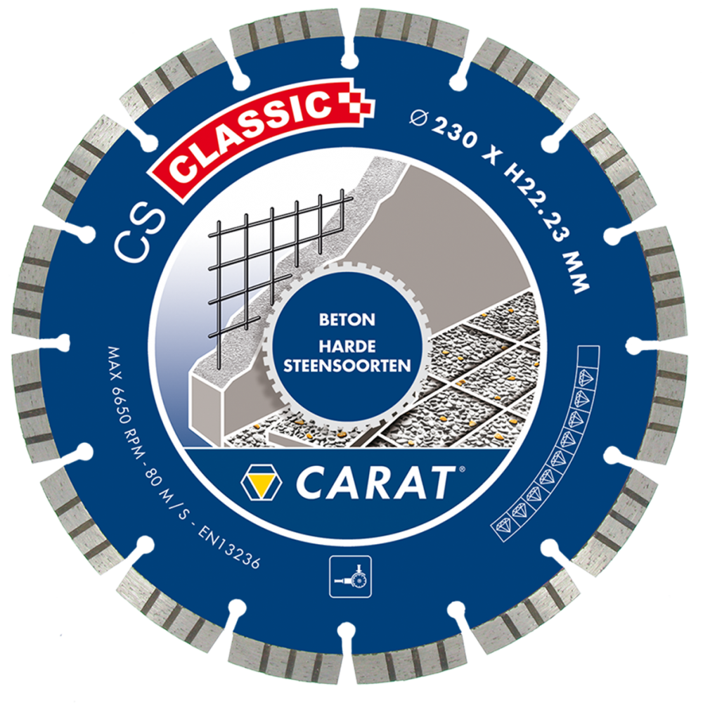 Carat CSC1509000 Scie diamantée Béton CS Classic 150 x 22,23