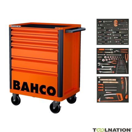Bahco 1472K6-FULL3 Chariot à outils orange 130 pièces - 1