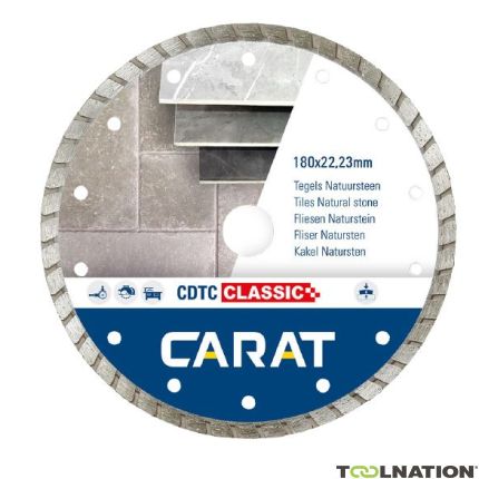 Carat CDTCC18030 Scie diamantée CDTC CLASSIC 180x22,2MM pierre naturelle/béton - 1