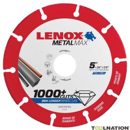 Lenox 2030865 Lame de scie à métaux diamantée 115 mm Alésage 22,23 mm - 1