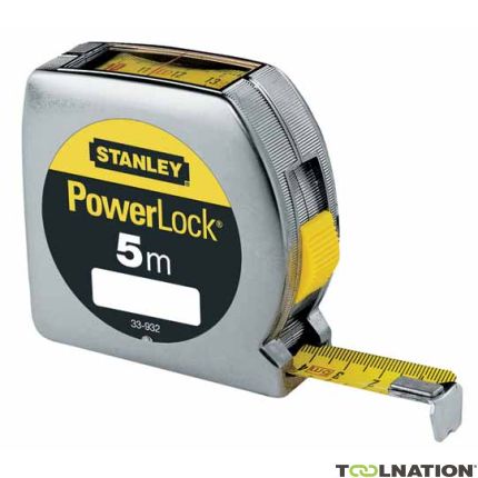 Stanley 0-33-932 Mètre à ruban Powerlock 5m - 19mm fenêtre de visée supérieure - 1