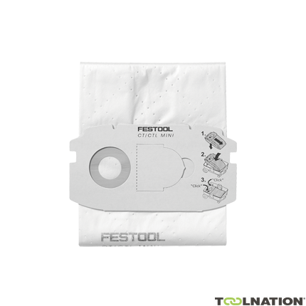Festool Accessoires 498410 Selfclean filterzakken voor Festool CTL Mini - 1