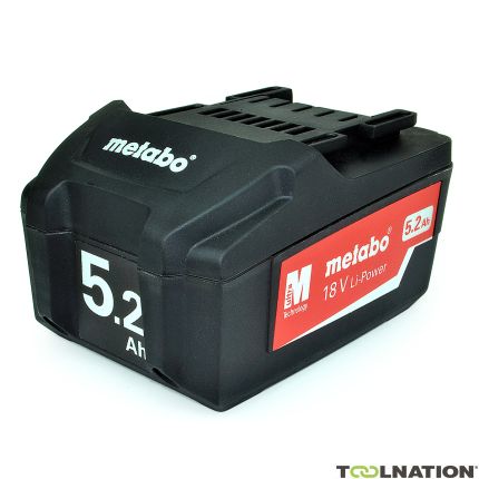 Metabo Accessoires 625592000 Batterie 18 V, 5,2 Ah, Li-Power - 1