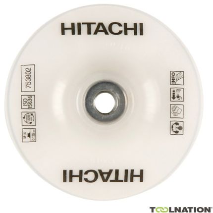 HIKOKI Accessoires 753801 Plateau support mi-dur pour disque fibre 115 mm M14 - 1