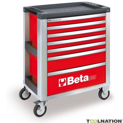 Beta 039000003 C39-7/R Chariot à outils à 7 tiroirs rouge - 6