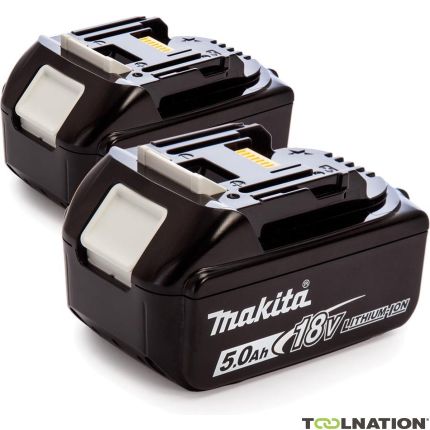 Makita Accessoires BL1850BDUO BL1850B Duopack - 2 x batterie 18 Volt 5.0Ah Li-Ion - 1
