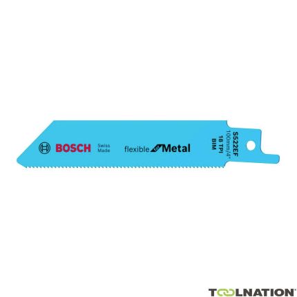 Bosch Bleu Accessoires 2608656012 S522EF Lame de scie sabre  Flexible pour métal 100 mm 5 pièces - 1
