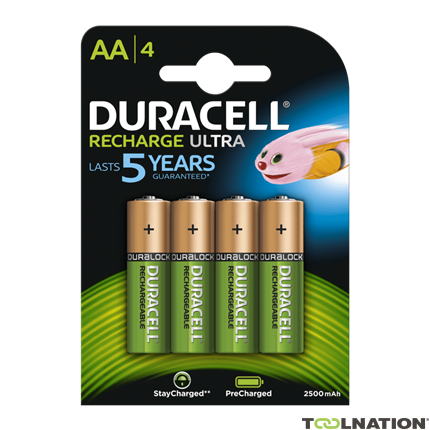 Duracell D057043 Piles rechargeables Ultra préchargées AA 4pcs - 1