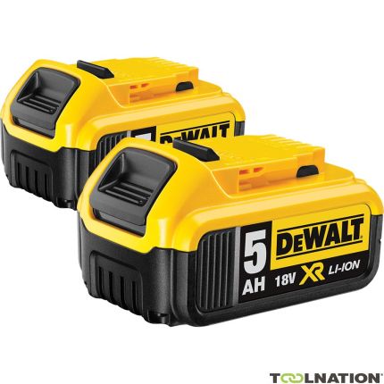 DeWalt Accessoires DCB184DUO DCB184 Duopack - 2 x batterie 18 Volt 5.0Ah Li-Ion - 1