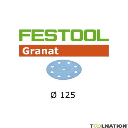 Festool Accessoires 497148 Schuurschijven Granat STF D125/90 P120 GR/10 - 1