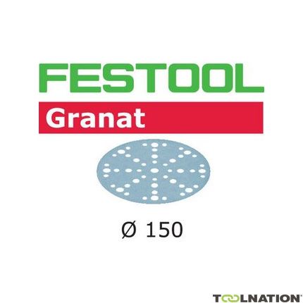 Festool Accessoires 575162 Schuurschijven Granat STF D150/48 P80 GR/50 - 1
