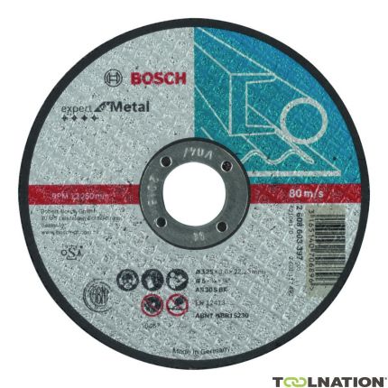 Bosch Bleu Accessoires 2608603397 Disque à tronçonner Expert pour métal AS 30 S BF, 125 mm, 3.0 mm - 1