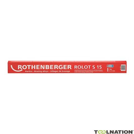 Rothenberger Accessoires 40015 ROLOT S 15 soudure dure CuP 284 selon ISO 17672, 500 mm, 1 kg, carré - 1