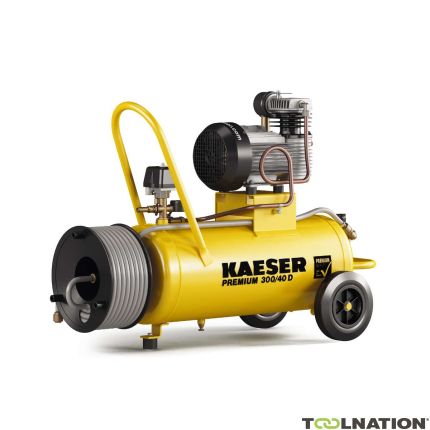 Kaeser 1.1810.00010 Premium 300/40D Compresseur à piston 400 Volt + Enrouleur avec 20 mtr. de tuyau d'air comprimé - 2