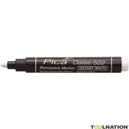 Pica PI52252 Pica 522/52 Marqueur permanent 2-4mm pointe ronde blanc, 10pcs - 1