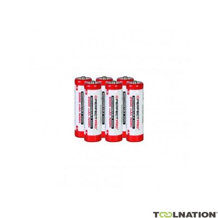 PerfectPro B-AA6 Piles rechargeables AA 2500mAh 6 pièces - 1