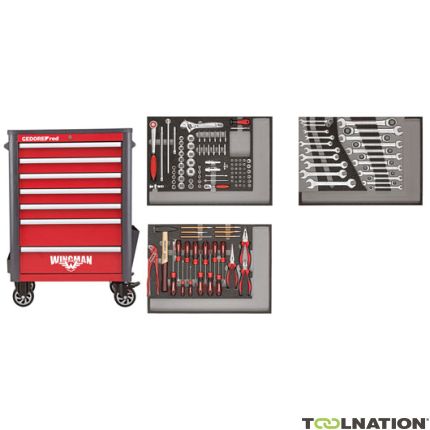 Gedore RED 3301694 R22071004 Chariot à outils WINGMAN 129-pièces - 4