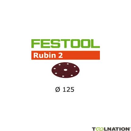 Festool Accessoires 499108 Abrasif STF D125/8 P220 RU2/10 Rubin 2 - 1