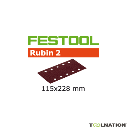 Festool Accessoires 499031 Schuurstroken Rubin 2 STF 115x228/10 P60 RU/50 - 1