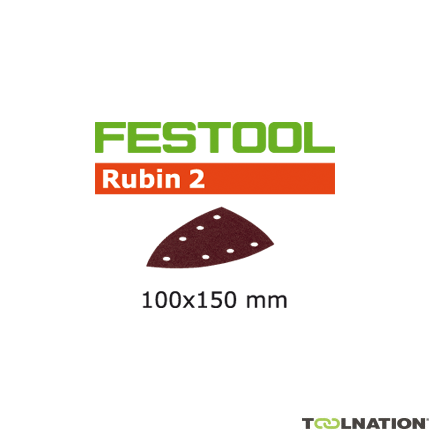 Festool Accessoires 577574 Abrasif STF DELTA/7 P100 RU2/50 Rubin 2 - 1
