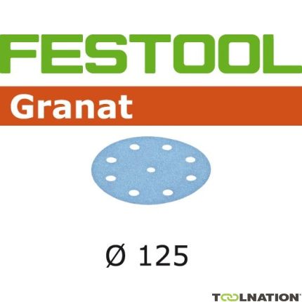 Festool Accessoires TNRO125GR01 Granat P80 + P120 + P180 + P240 SET abrasif Rotex 125 - 1