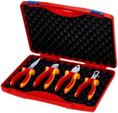 Knipex 002015 Boîte à outils remplie de "rouge" Electro Set 1