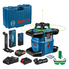Bosch Bleu 0601061V00 GRL 650 CHVG Professional Rotation Laser Green 18V 4.0Ah ProCore
