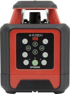Futech 062.03G.CS Spinner Green Case set Rotation laser + tripod + staff in case