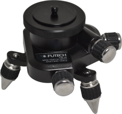 Futech 130.10 Mini trépied avec commande à glissière pour lasers 3D Cross Line 1/4".