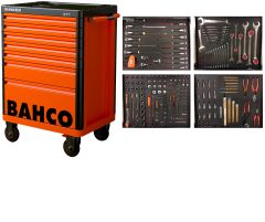 Bahco 1477K7-FULL4 Chariot à outils orange 190 pièces