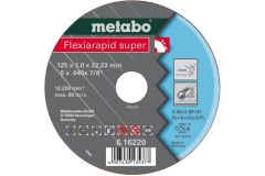 Metabo Accessoires 616208000 Disque à tronçonner Ø 115x0,8x22,2mm Inox Flexiarapid super "Hydroresist"