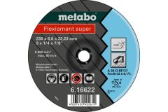 Metabo Accessoires 616610000 Disque à meuler Ø 180x6,0x22,2 acier inoxydable Flexiamant super
