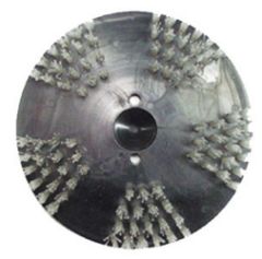 Brosse fil nylon/acier 200mm
