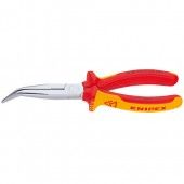 Knipex 26 26 200 Pince téléobjectif courbe + coupe latérale VDE 200 mm