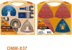 CMT OMM-X37 Jeu d'accessoires pour multitools oscillants 37 pièces