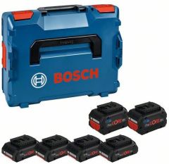 Bosch Bleu Accessoires 1600A02A2T Bosch dans L-Boxx - 4 x Batterie ProCore 18V 4.0 Ah + 2 x ProCore 8.0 Ah